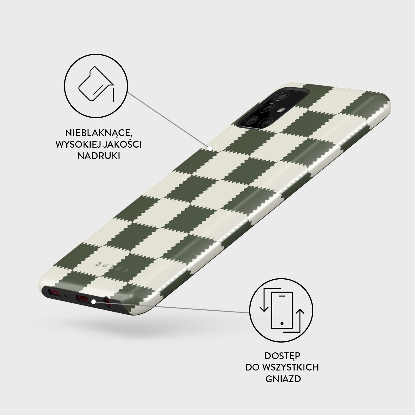 Retro Grid - Samsung Galaxy A71 4G Etui - Image 3
