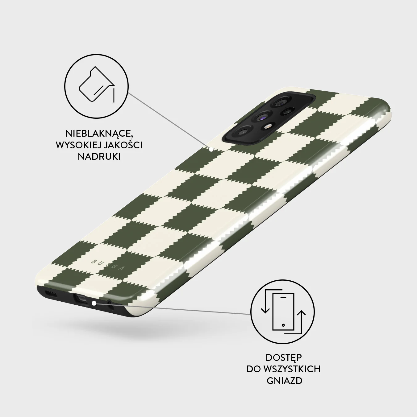 Retro Grid - Samsung Galaxy A72 4G / 5G Etui - Image 7
