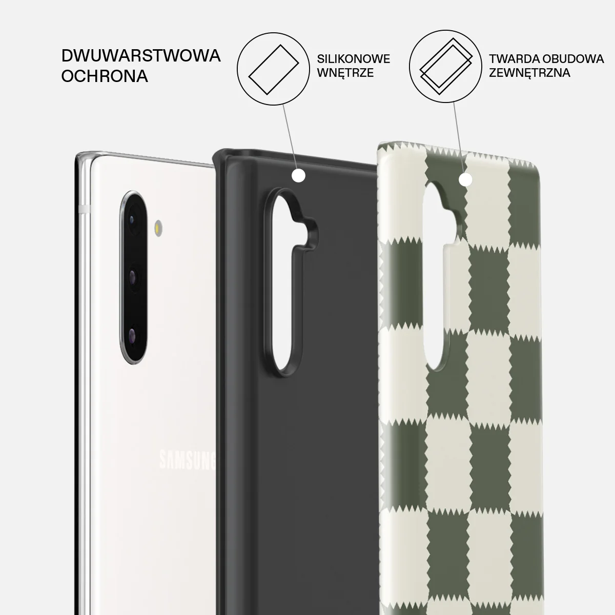 Retro Grid - Samsung Galaxy Note 10 Etui - Image 6