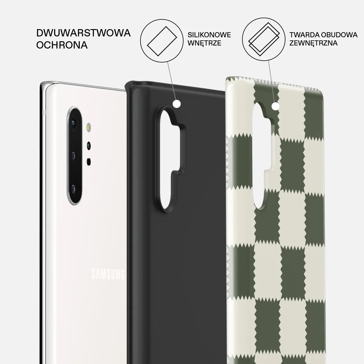 Retro Grid - Samsung Galaxy Note 10 Plus Etui - Image 6