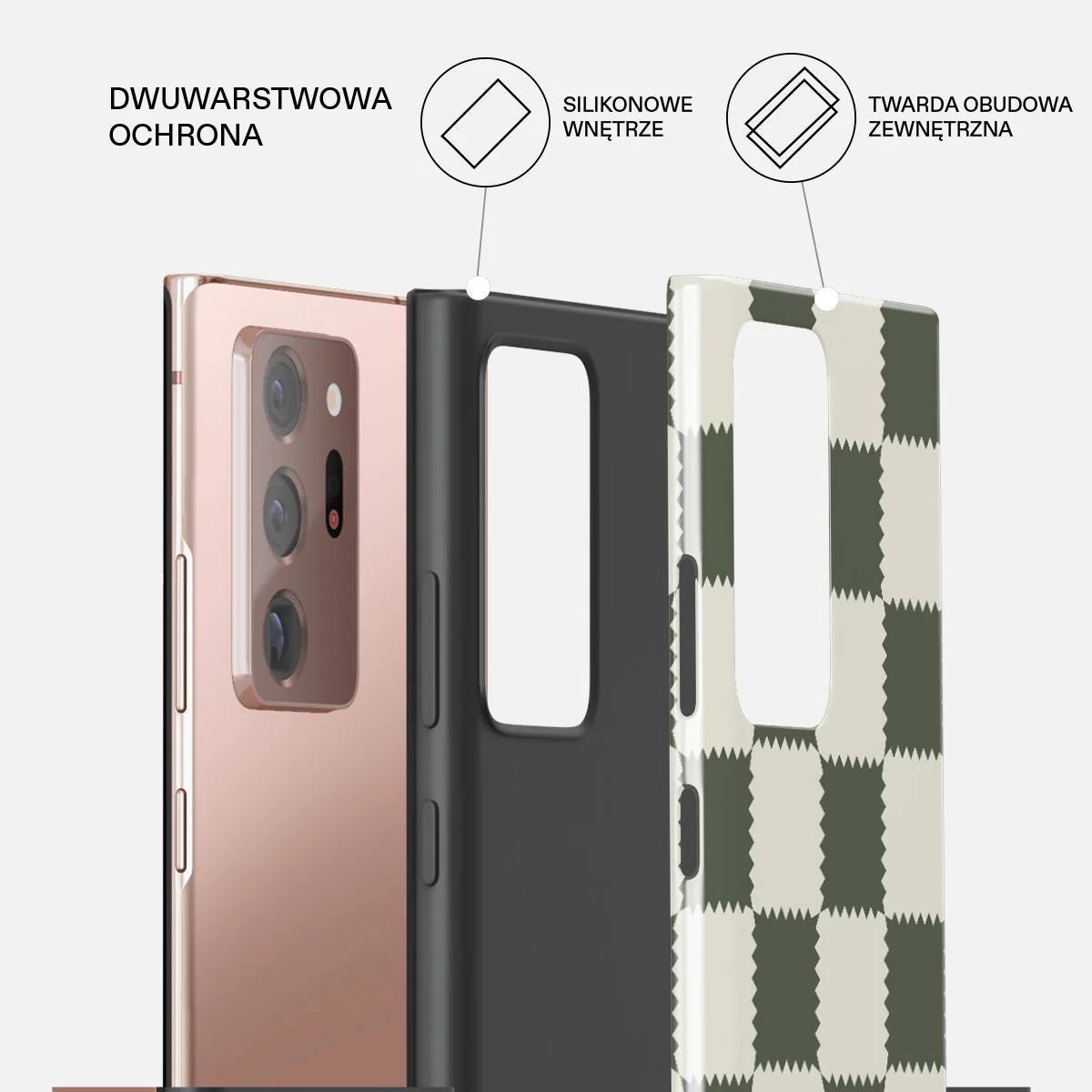 Retro Grid - Samsung Galaxy Note 20 Ultra 4G / 5G Etui - Image 6