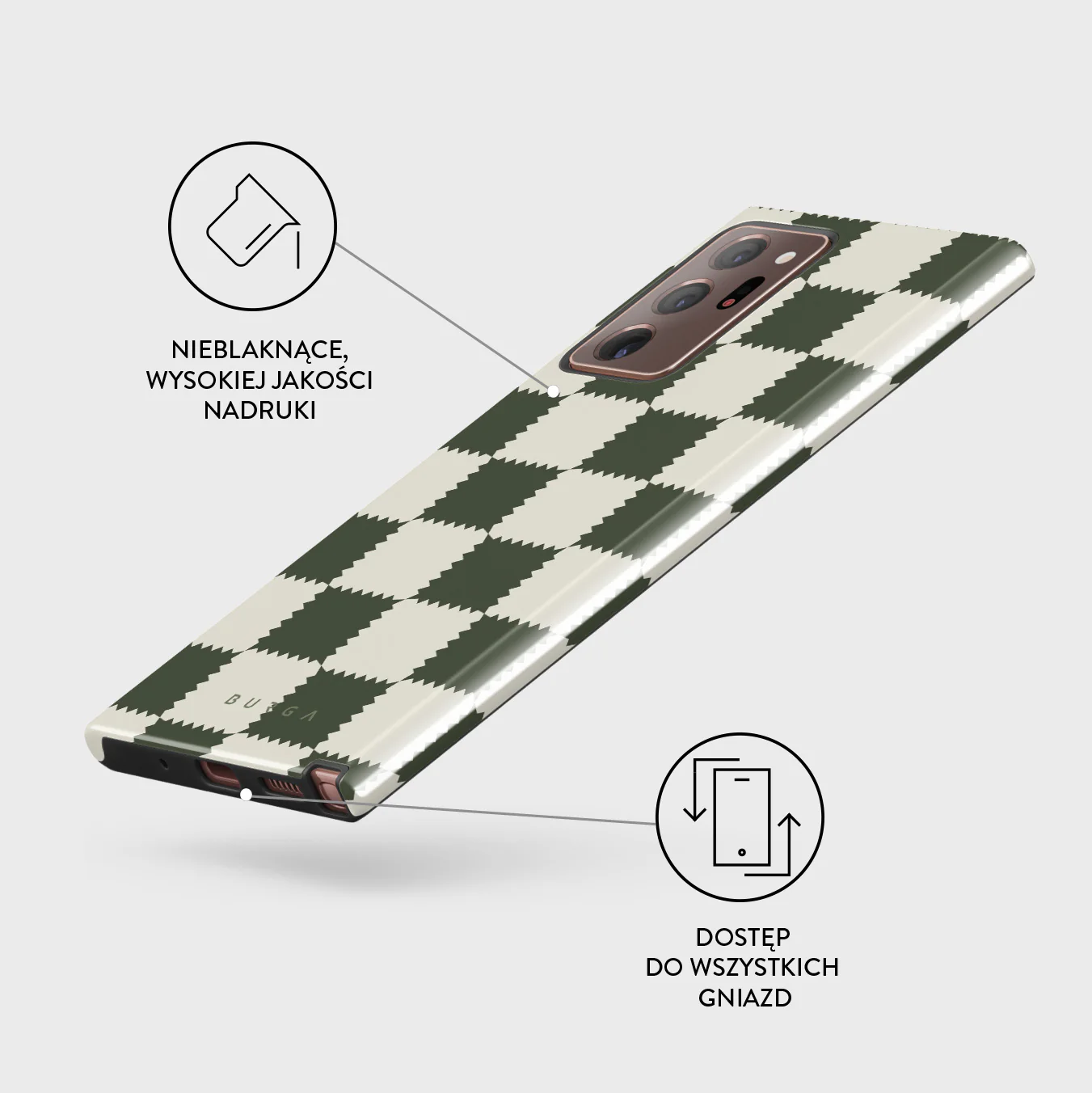 Retro Grid - Samsung Galaxy Note 20 Ultra 4G / 5G Etui - Image 7