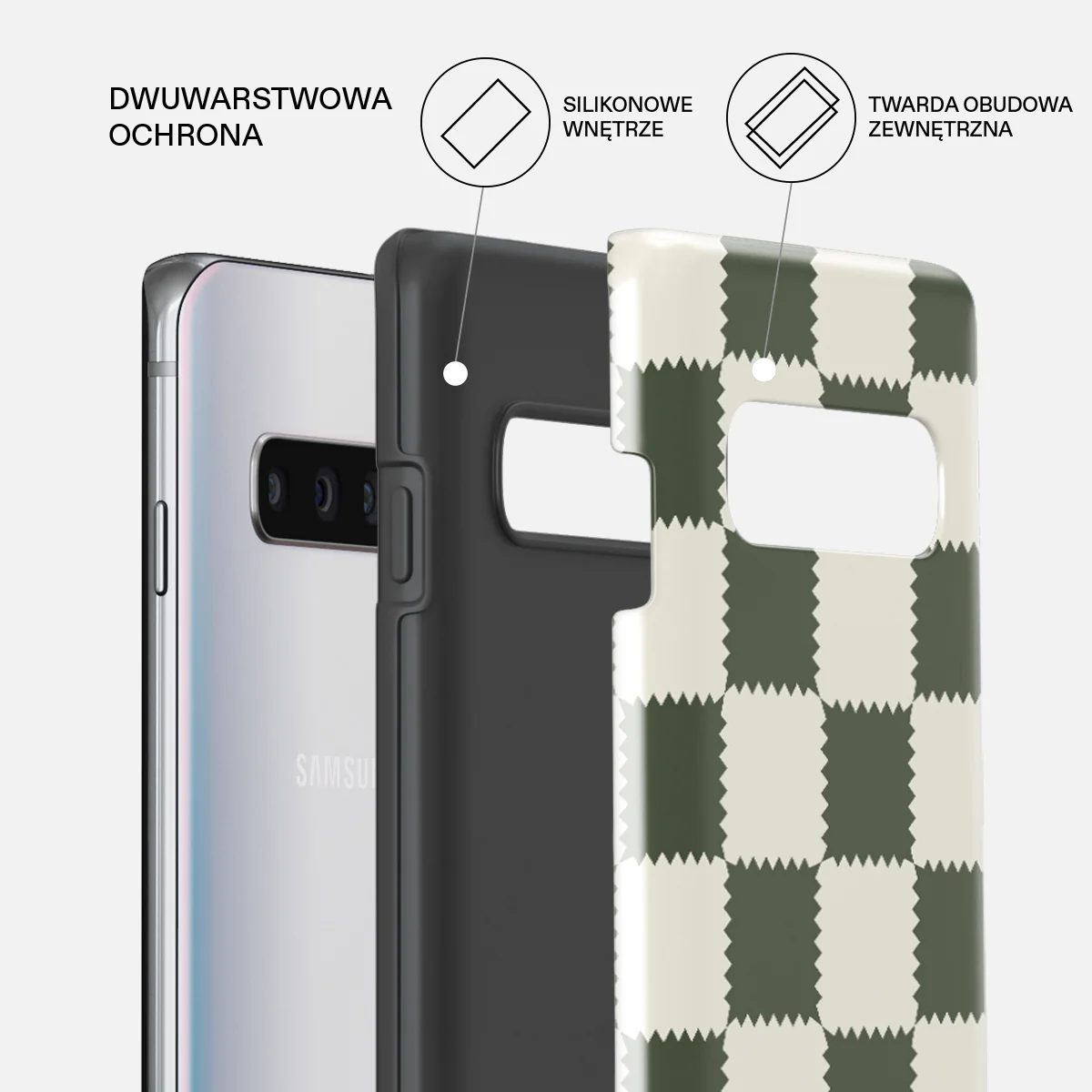 Retro Grid - Samsung Galaxy S10 4G Etui - Image 2