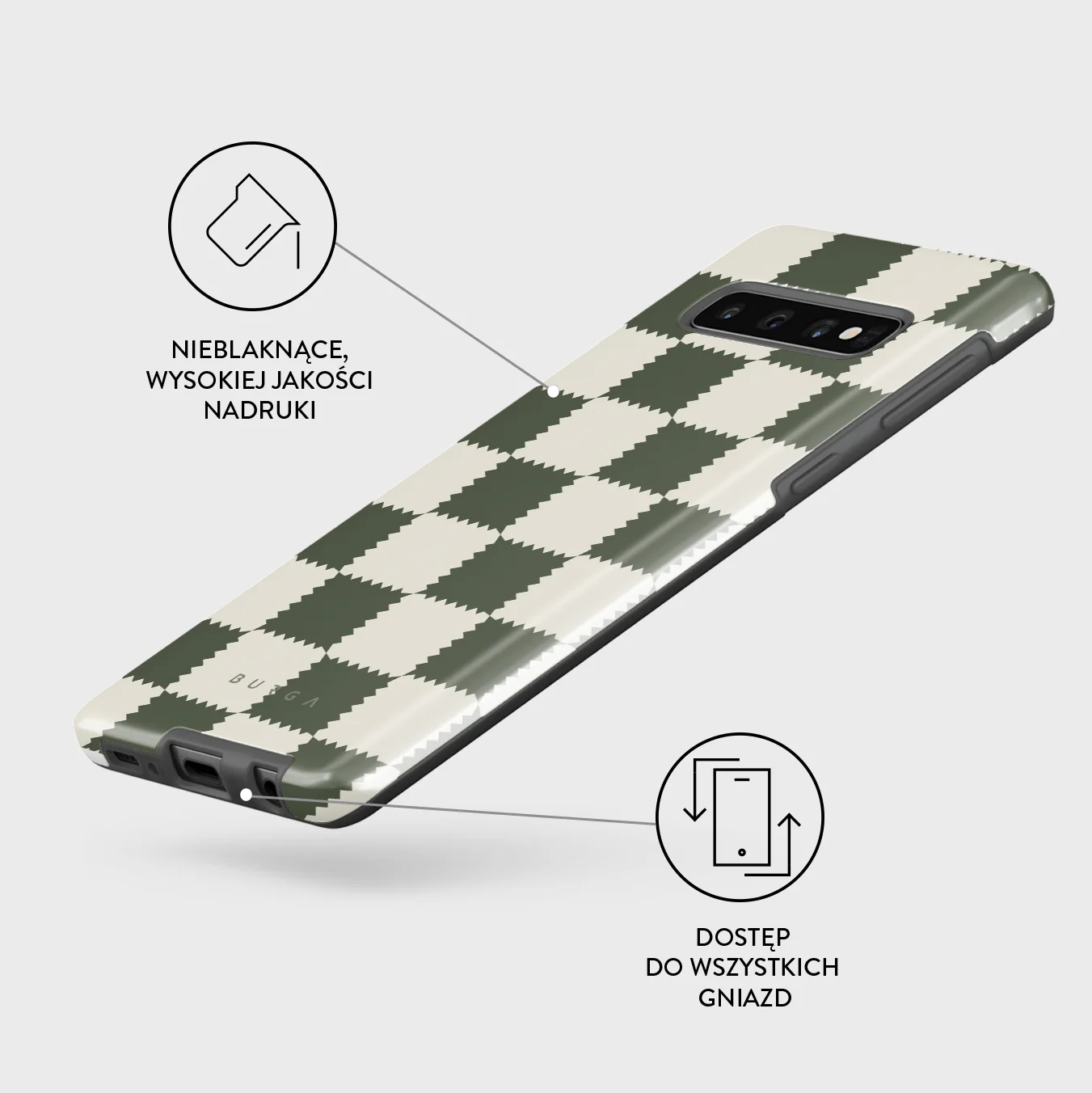 Retro Grid - Samsung Galaxy S10 4G Etui - Image 3