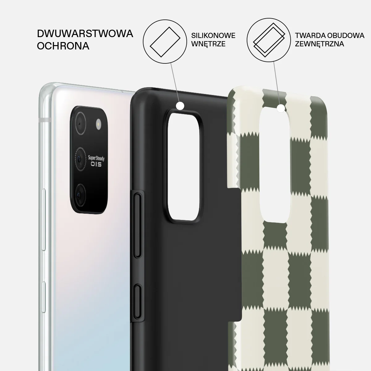 Retro Grid - Samsung Galaxy S10 Lite Etui - Image 2