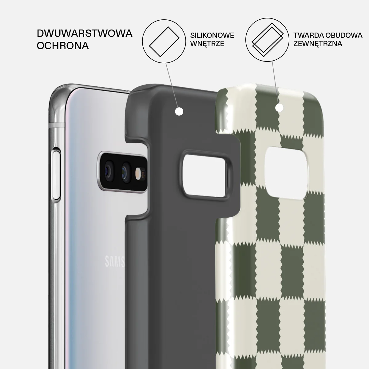 Retro Grid - Samsung Galaxy S10E Etui - Image 2
