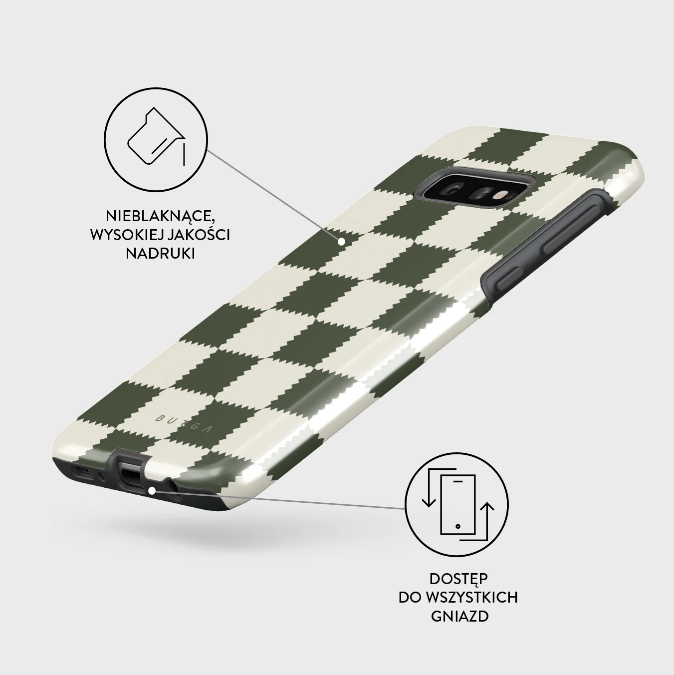 Retro Grid - Samsung Galaxy S10E Etui - Image 3