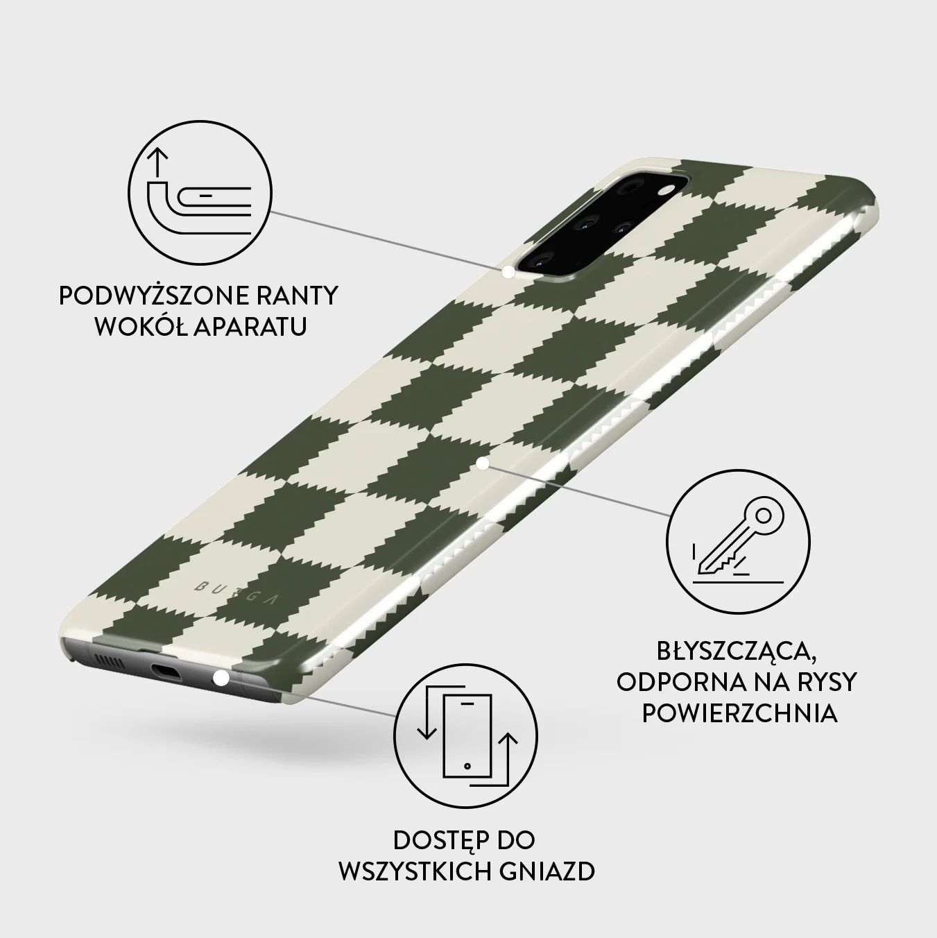 Retro Grid - Samsung Galaxy S20 Plus 4G / 5G Etui - Image 3
