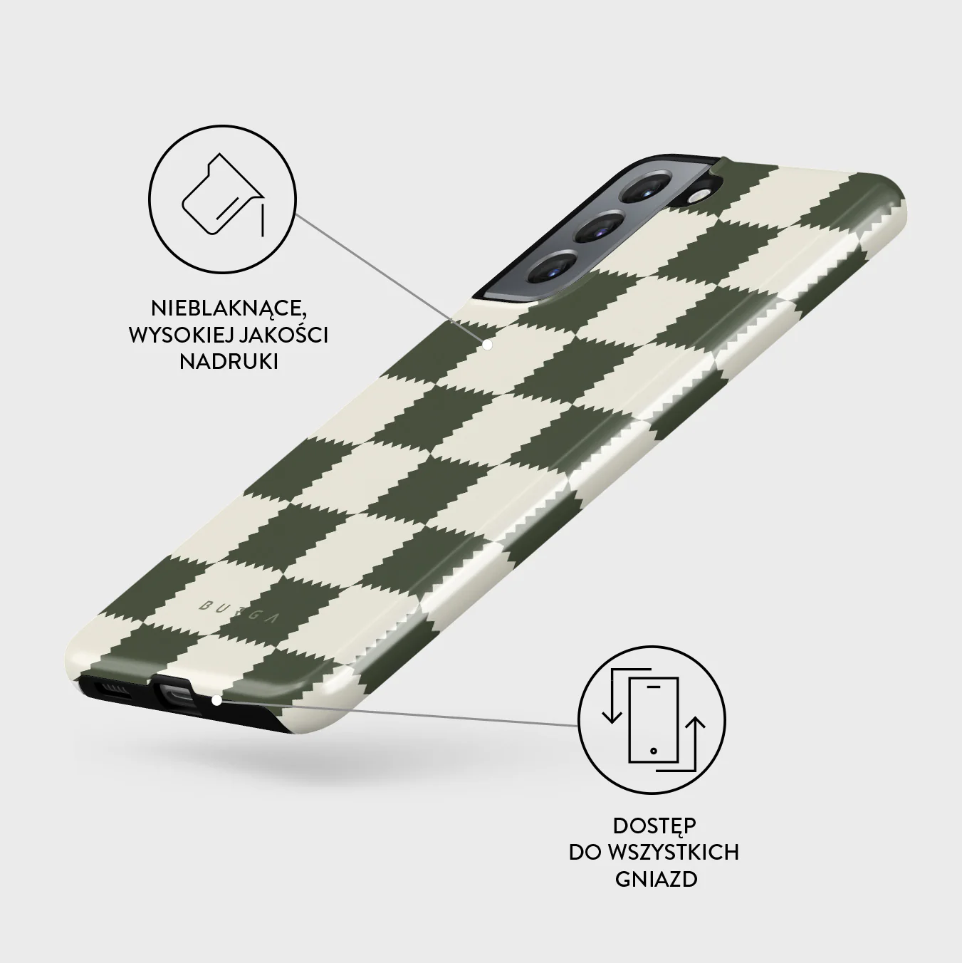 Retro Grid - Samsung Galaxy S21 Etui - Image 3
