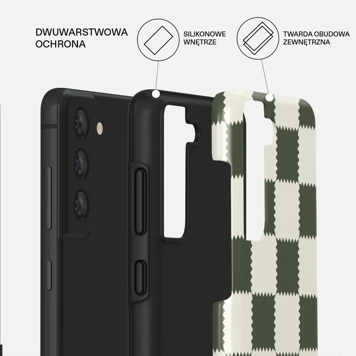 Retro Grid - Samsung Galaxy S21 FE Etui - Image 2