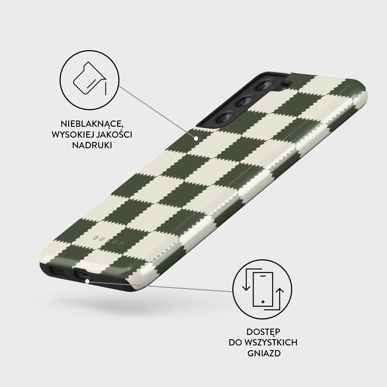 Retro Grid - Samsung Galaxy S21 FE Etui - Image 3