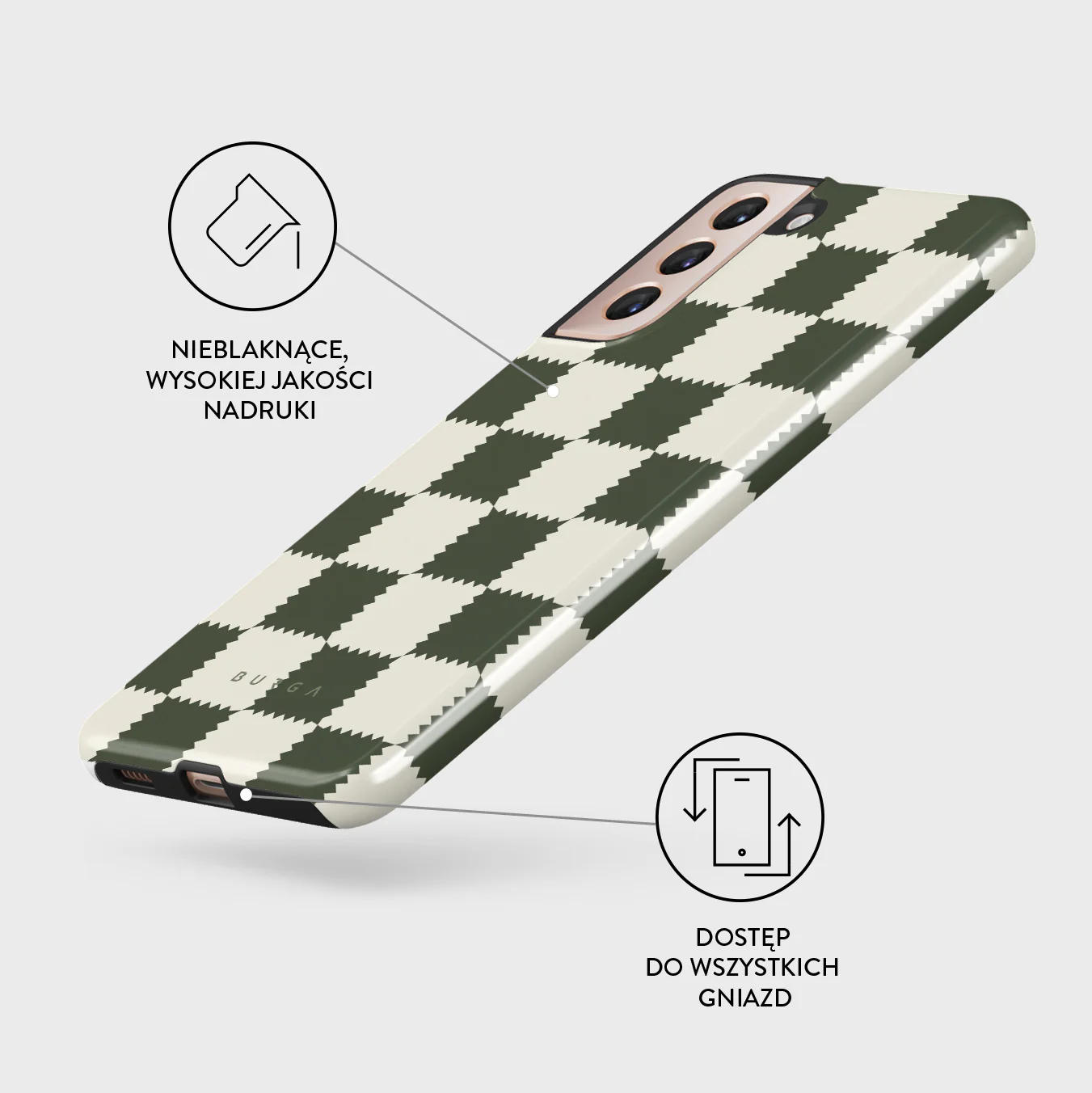 Retro Grid - Samsung Galaxy S21 Plus Etui - Image 3