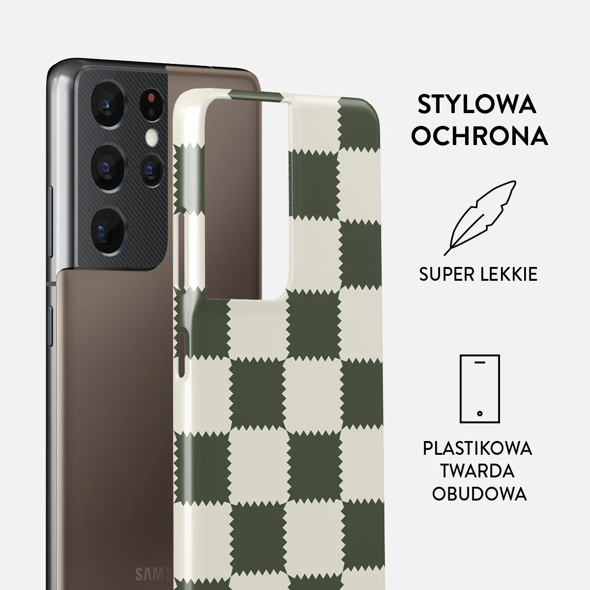 Retro Grid - Samsung Galaxy S21 Ultra Etui - Image 2