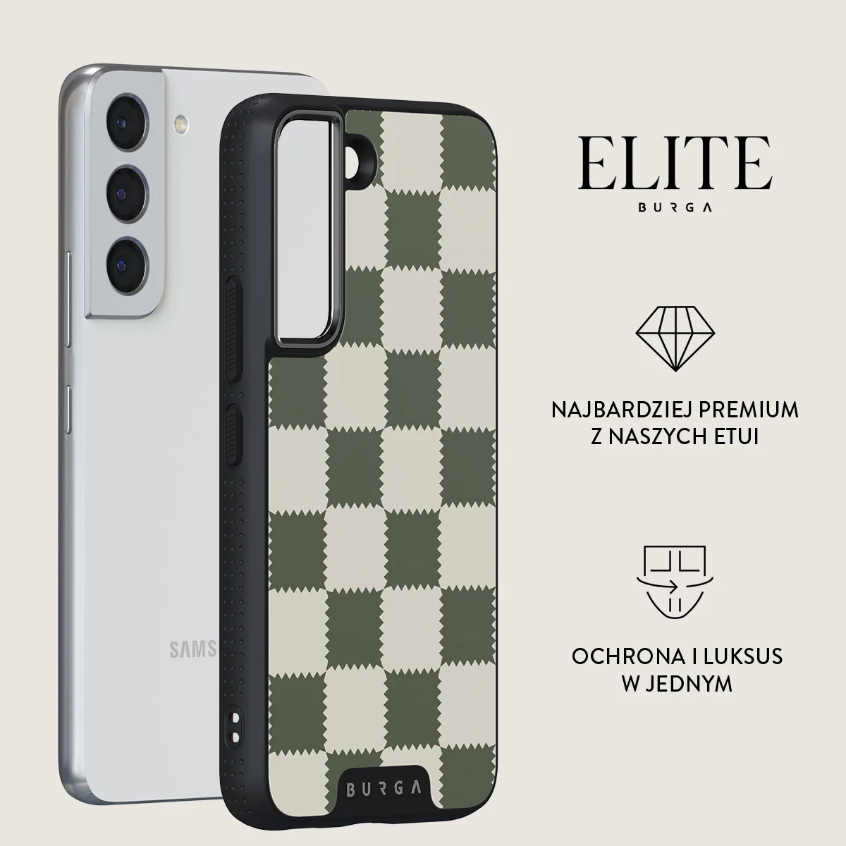 Retro Grid - Samsung Galaxy S22 Etui - Image 13