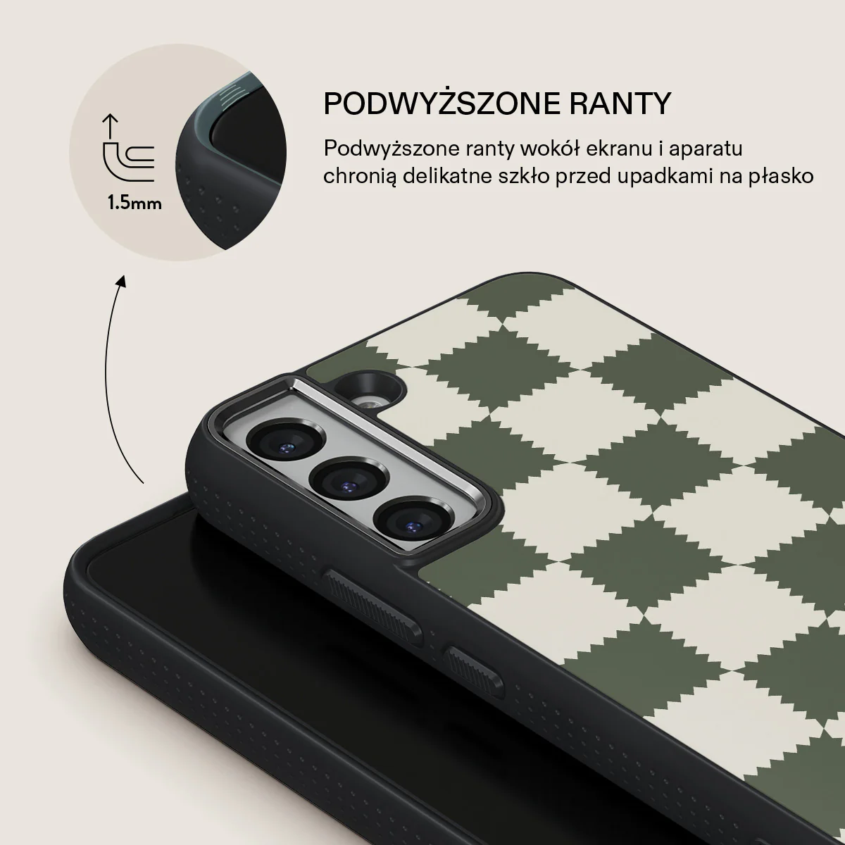 Retro Grid - Samsung Galaxy S22 Etui - Image 15
