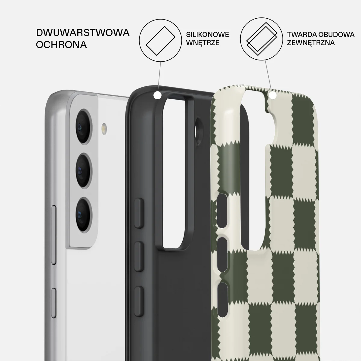 Retro Grid - Samsung Galaxy S22 Etui - Image 2