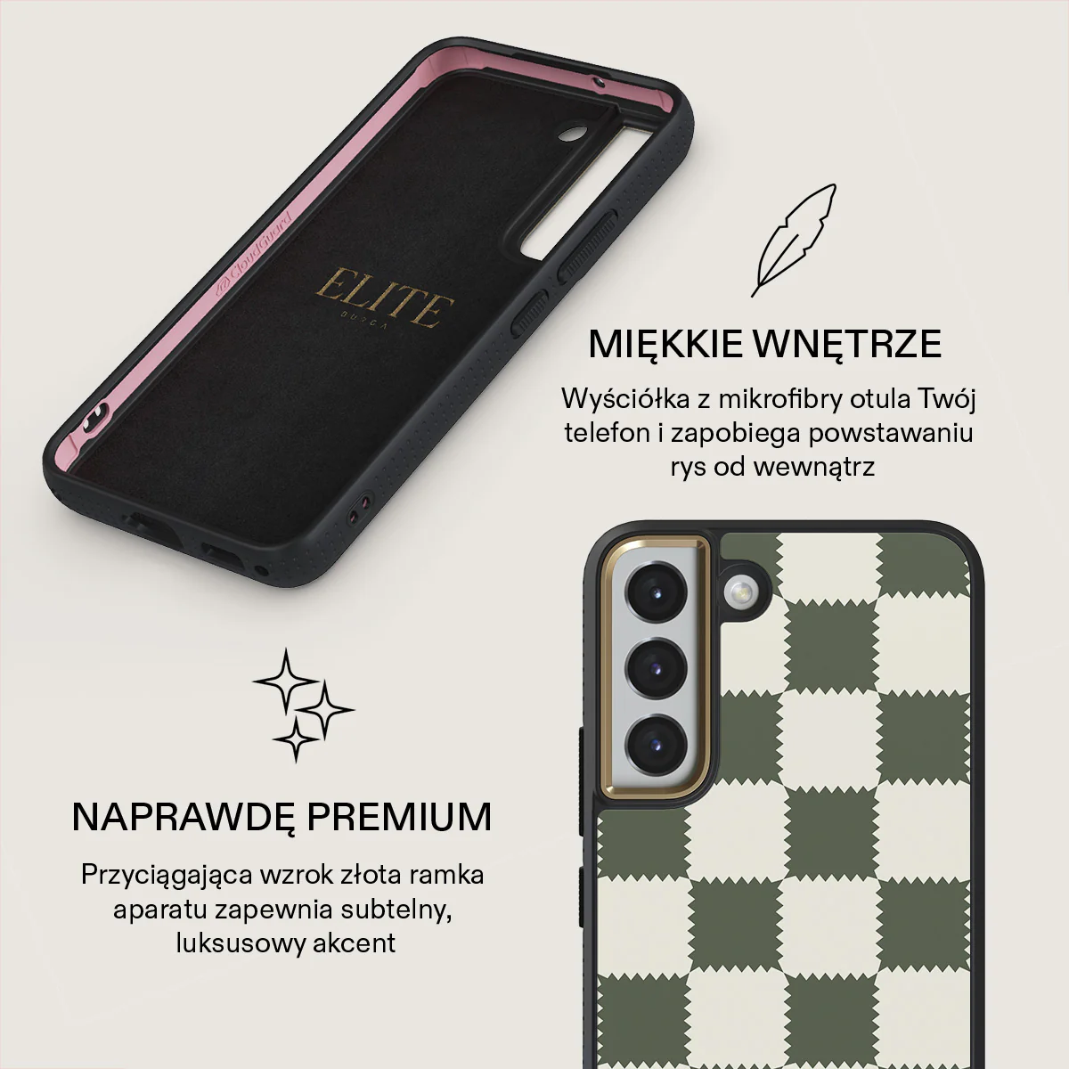 Retro Grid - Samsung Galaxy S22 Plus Etui - Image 10