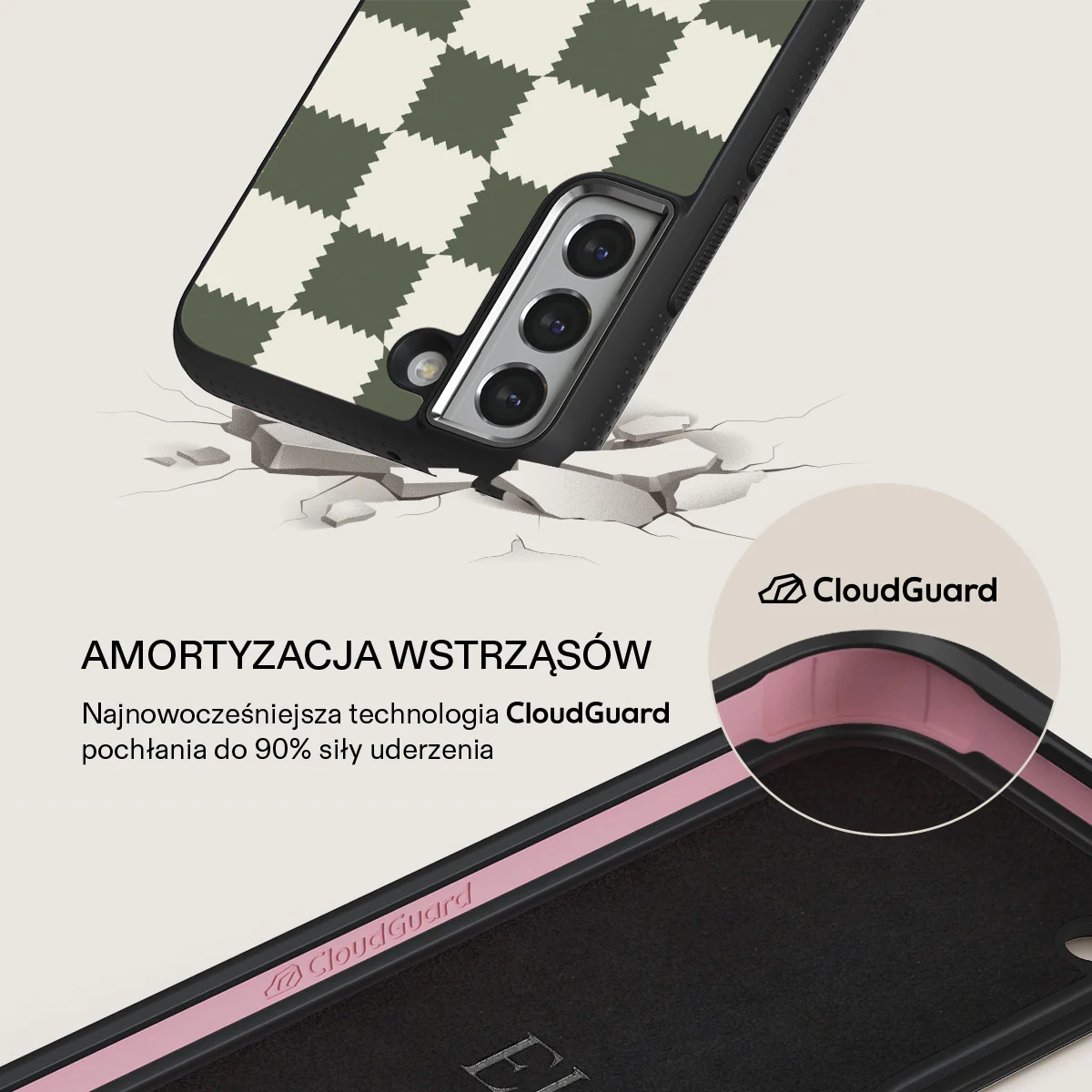 Retro Grid - Samsung Galaxy S22 Plus Etui - Image 14