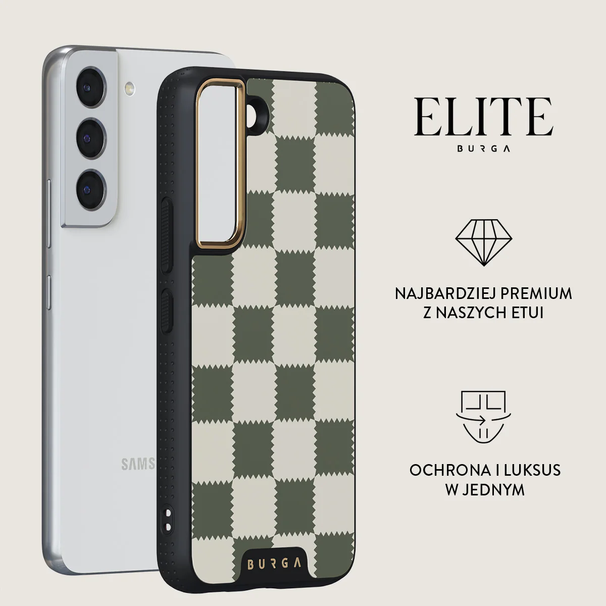 Retro Grid - Samsung Galaxy S22 Plus Etui - Image 6