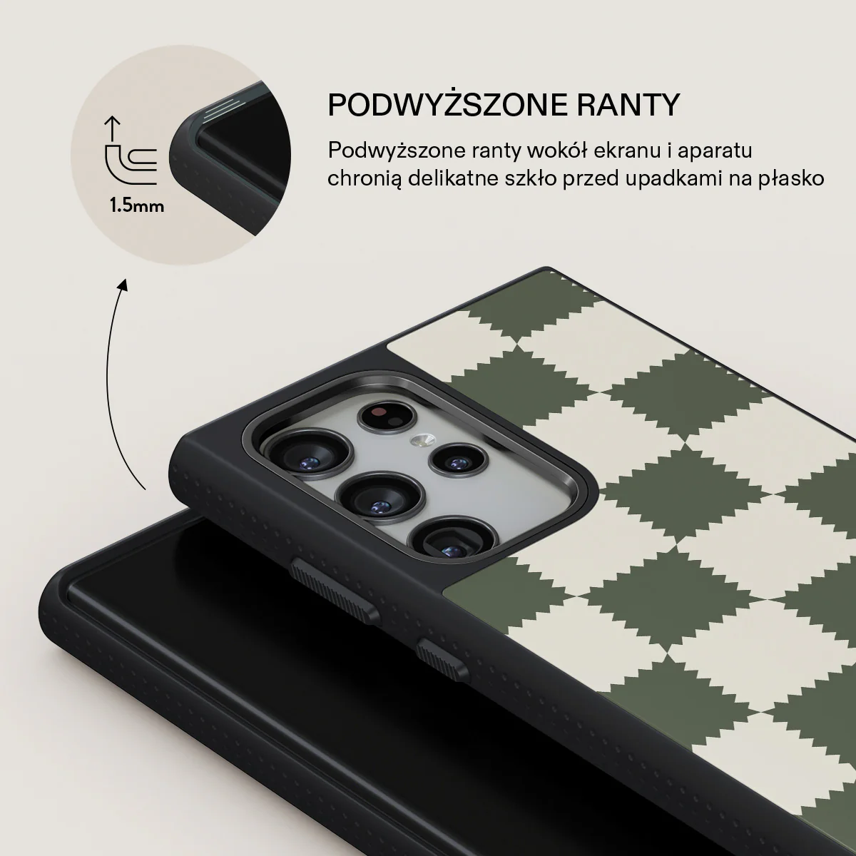 Retro Grid - Samsung Galaxy S22 Ultra Etui - Image 15