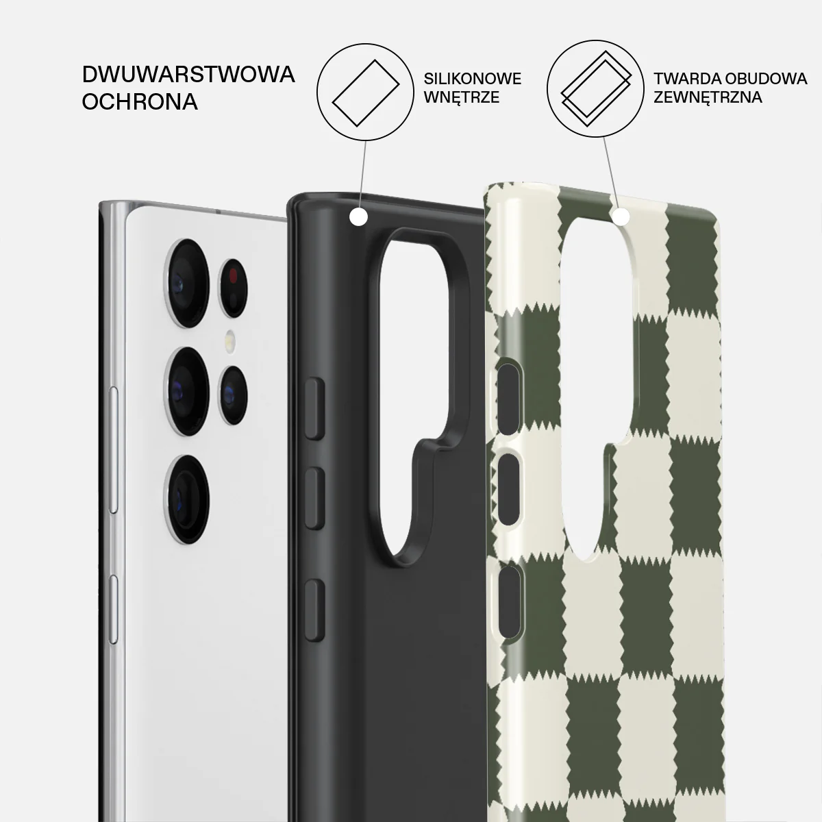 Retro Grid - Samsung Galaxy S22 Ultra Etui - Image 2