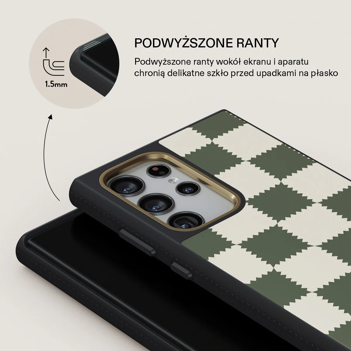 Retro Grid - Samsung Galaxy S22 Ultra Etui - Image 8