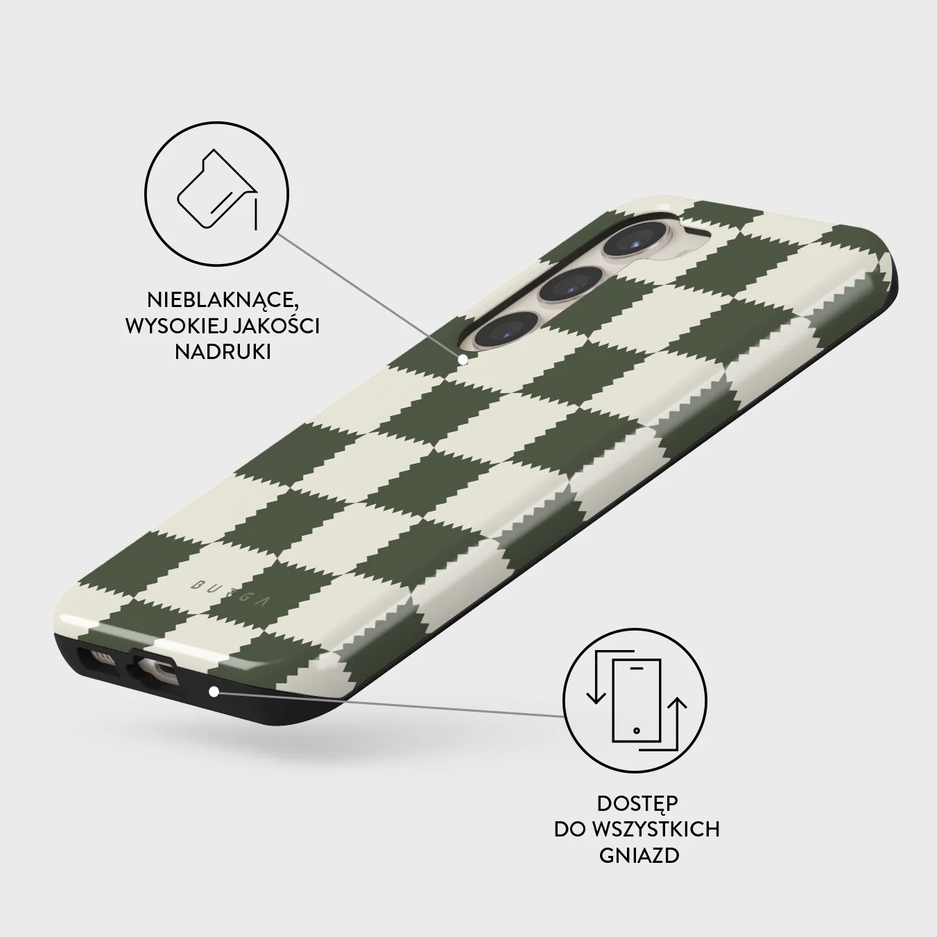 Retro Grid - Samsung Galaxy S23 Etui - Image 3