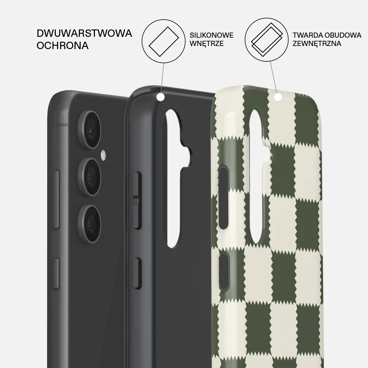 Retro Grid - Samsung Galaxy S23 FE Etui - Image 2