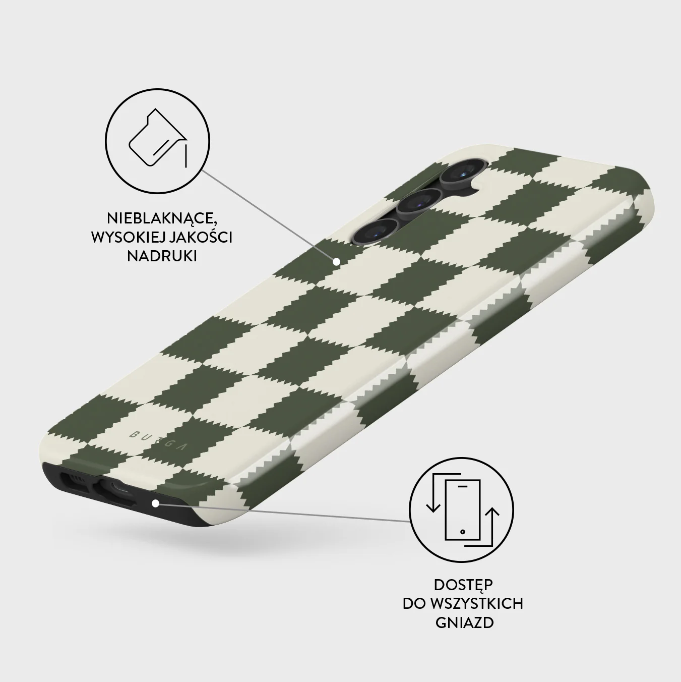 Retro Grid - Samsung Galaxy S23 FE Etui - Image 3