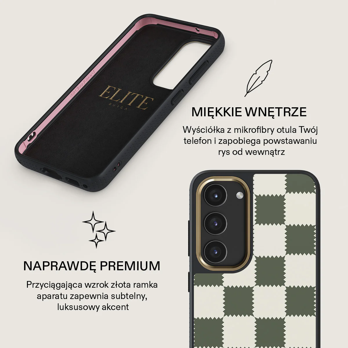 Retro Grid - Samsung Galaxy S23 Plus Etui - Image 10