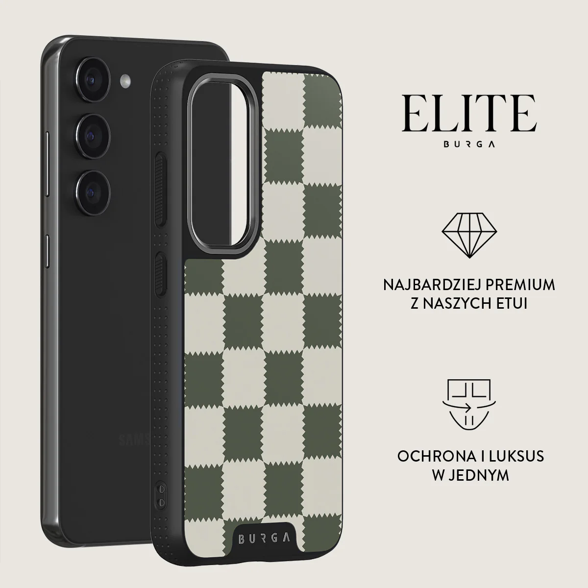 Retro Grid - Samsung Galaxy S23 Plus Etui - Image 13