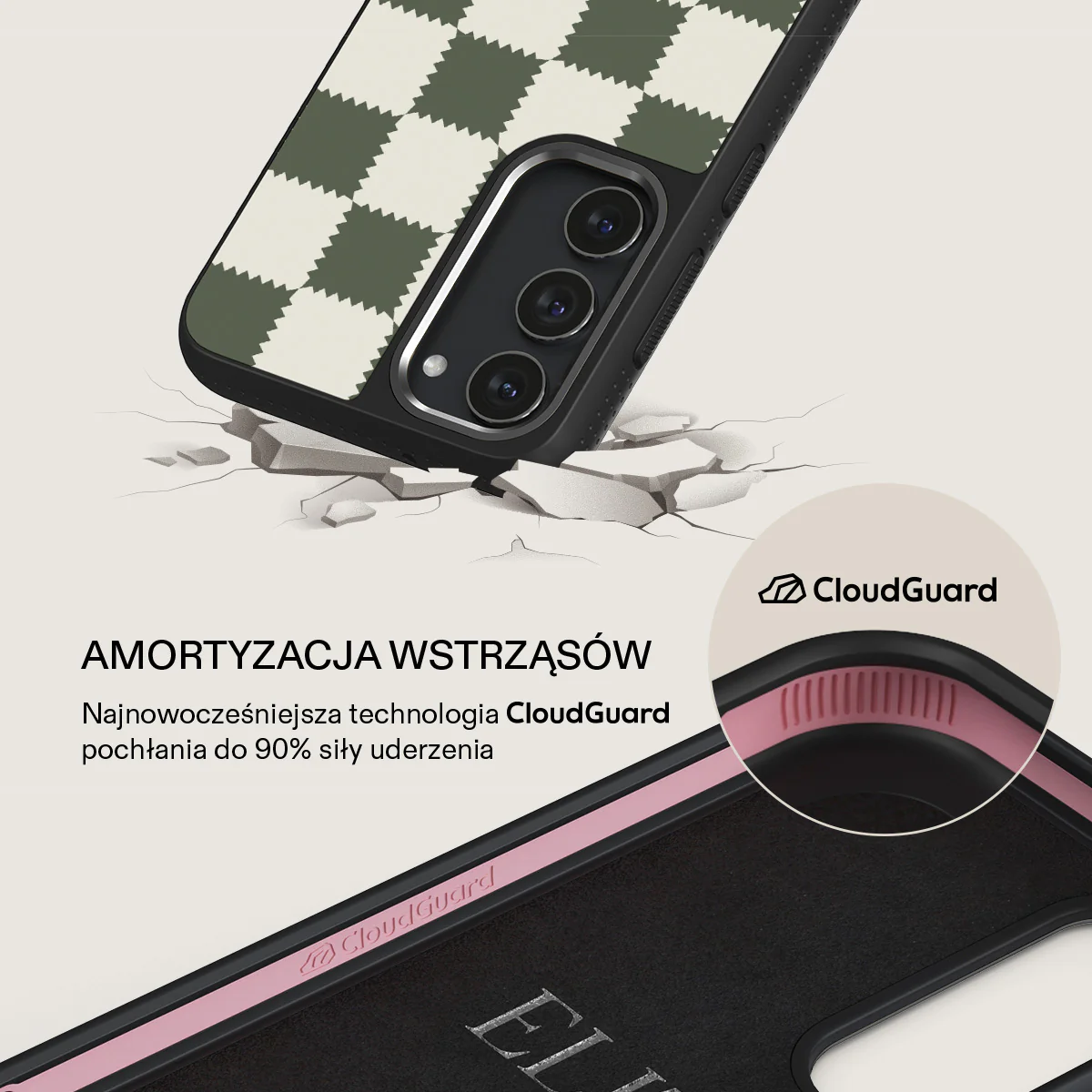 Retro Grid - Samsung Galaxy S23 Plus Etui - Image 14