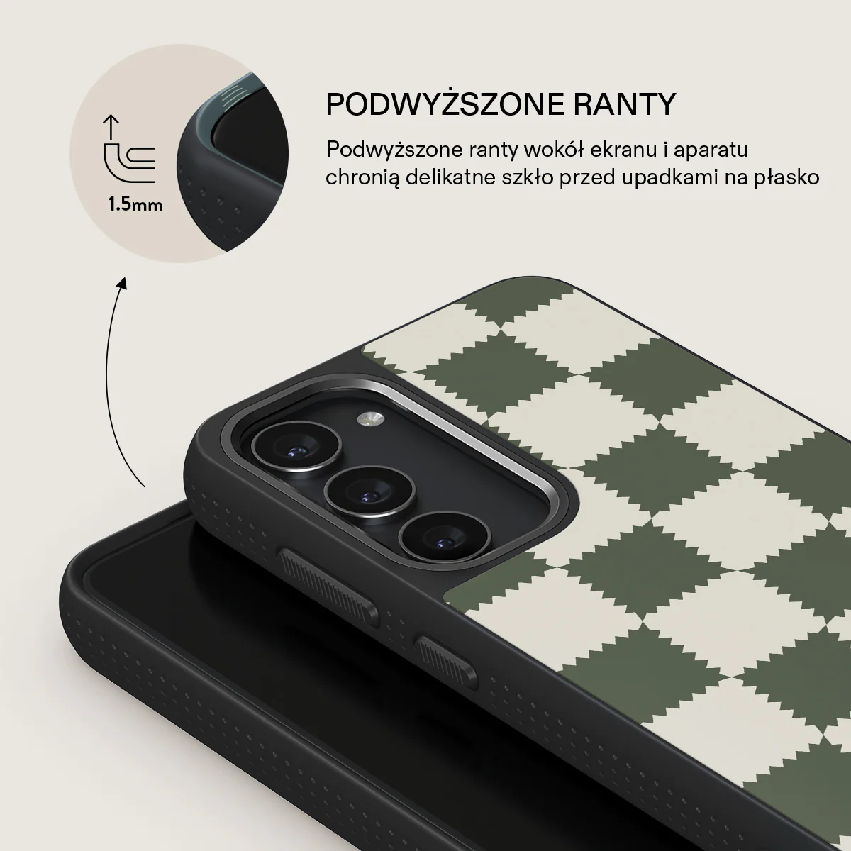 Retro Grid - Samsung Galaxy S23 Plus Etui - Image 15