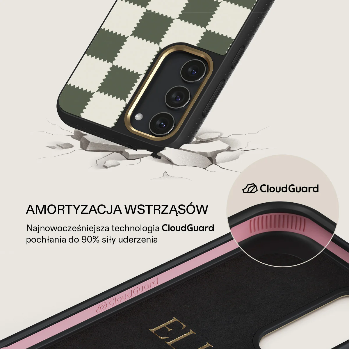 Retro Grid - Samsung Galaxy S23 Plus Etui - Image 7