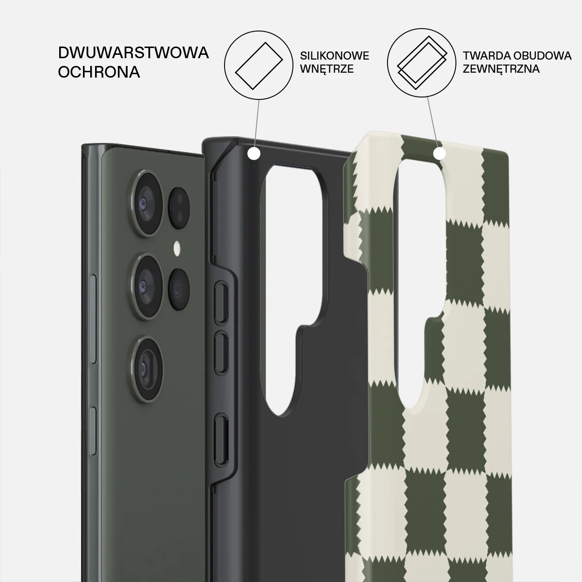 Retro Grid - Samsung Galaxy S23 Ultra Etui - Image 2