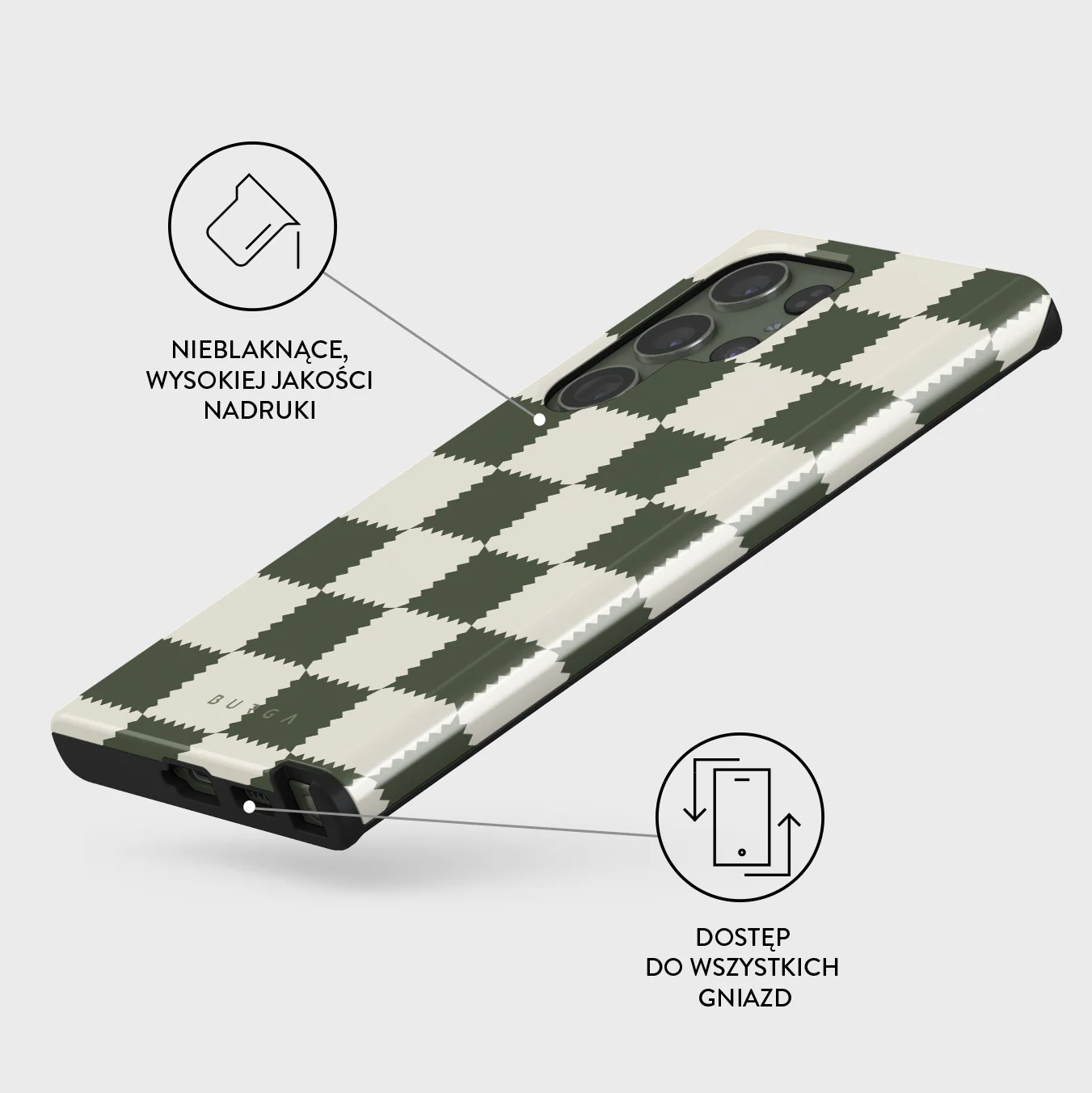 Retro Grid - Samsung Galaxy S23 Ultra Etui - Image 3