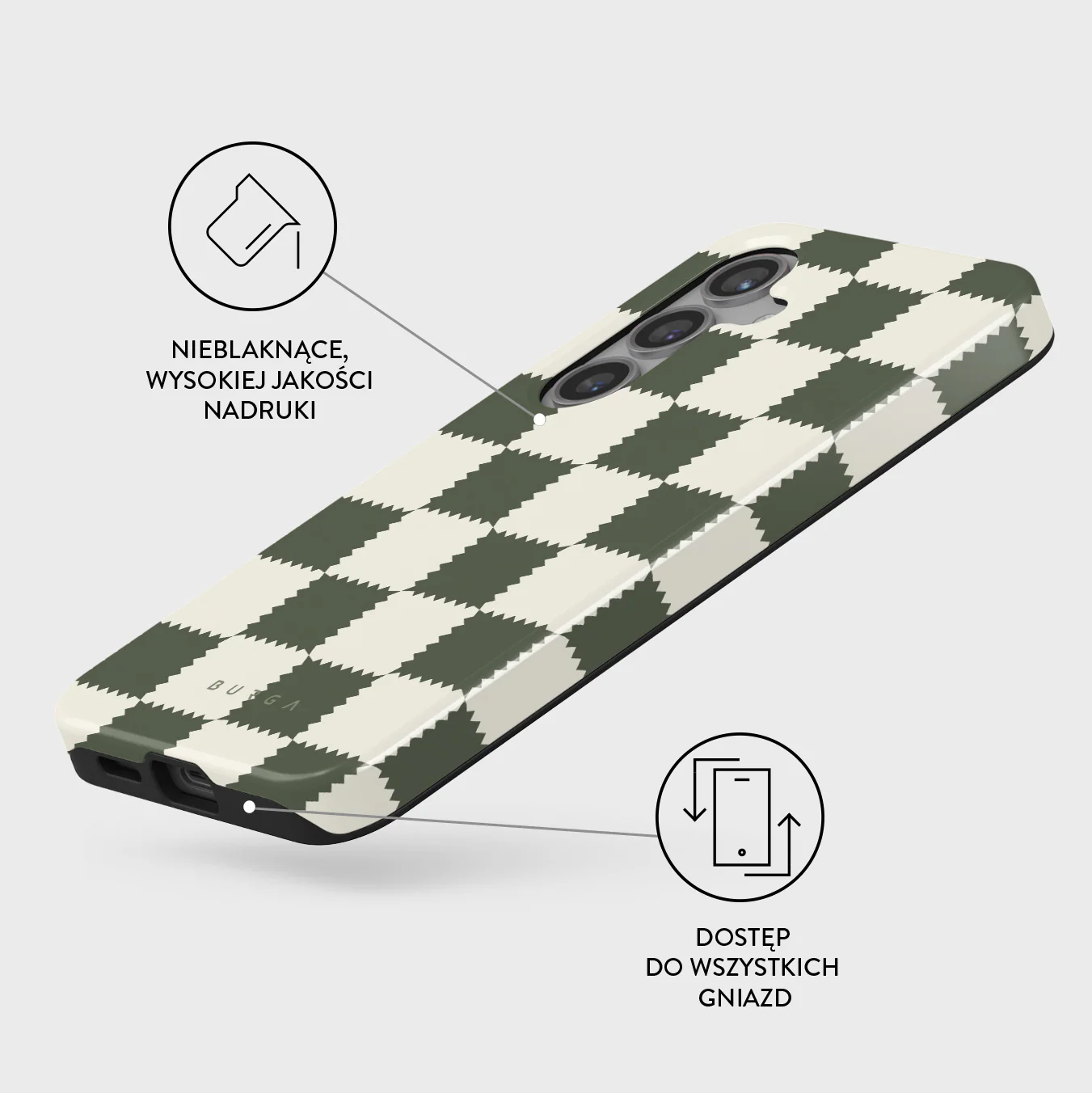Retro Grid - Samsung Galaxy S24 Etui - Image 3