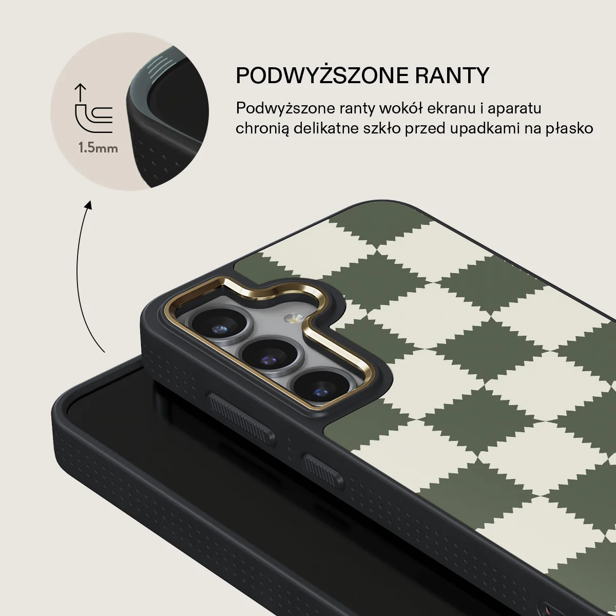 Retro Grid - Samsung Galaxy S24 Etui - Image 8