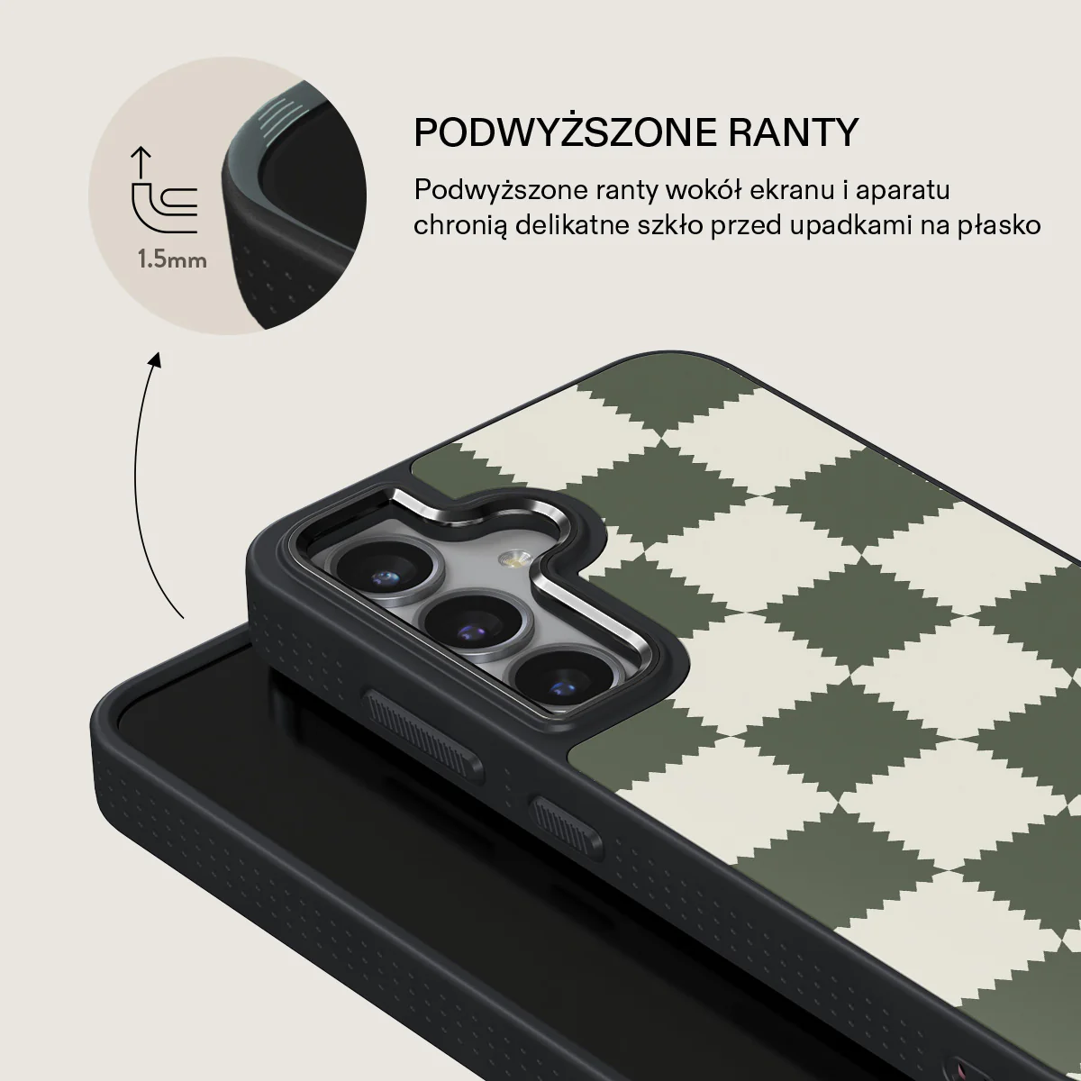 Retro Grid - Samsung Galaxy S24 Plus Etui - Image 15