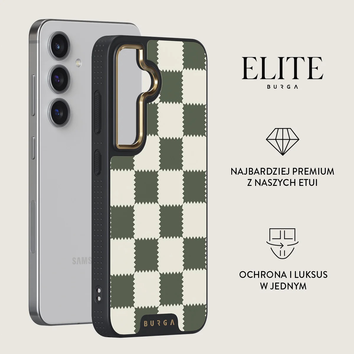 Retro Grid - Samsung Galaxy S24 Plus Etui - Image 6