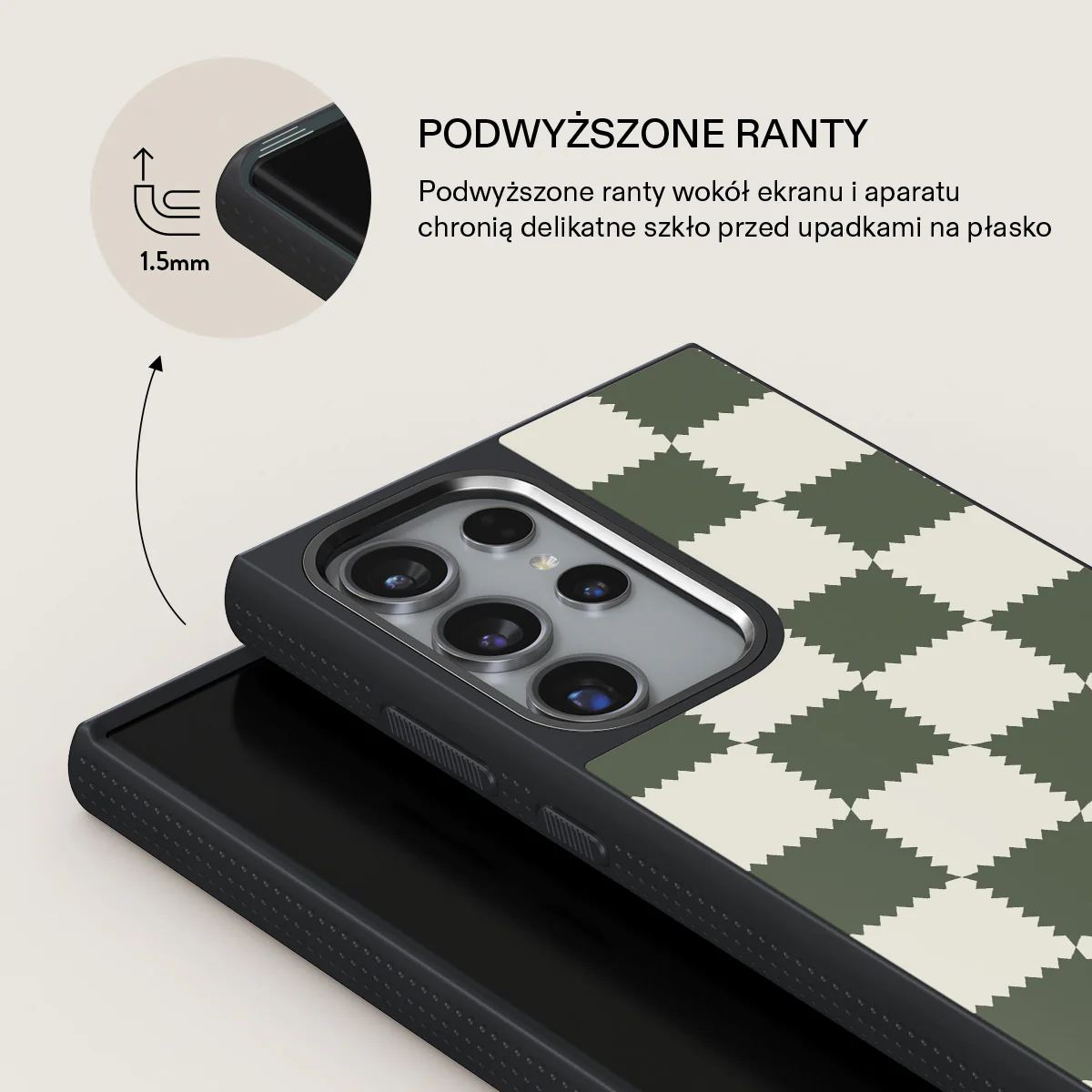 Retro Grid - Samsung Galaxy S24 Ultra Etui - Image 15