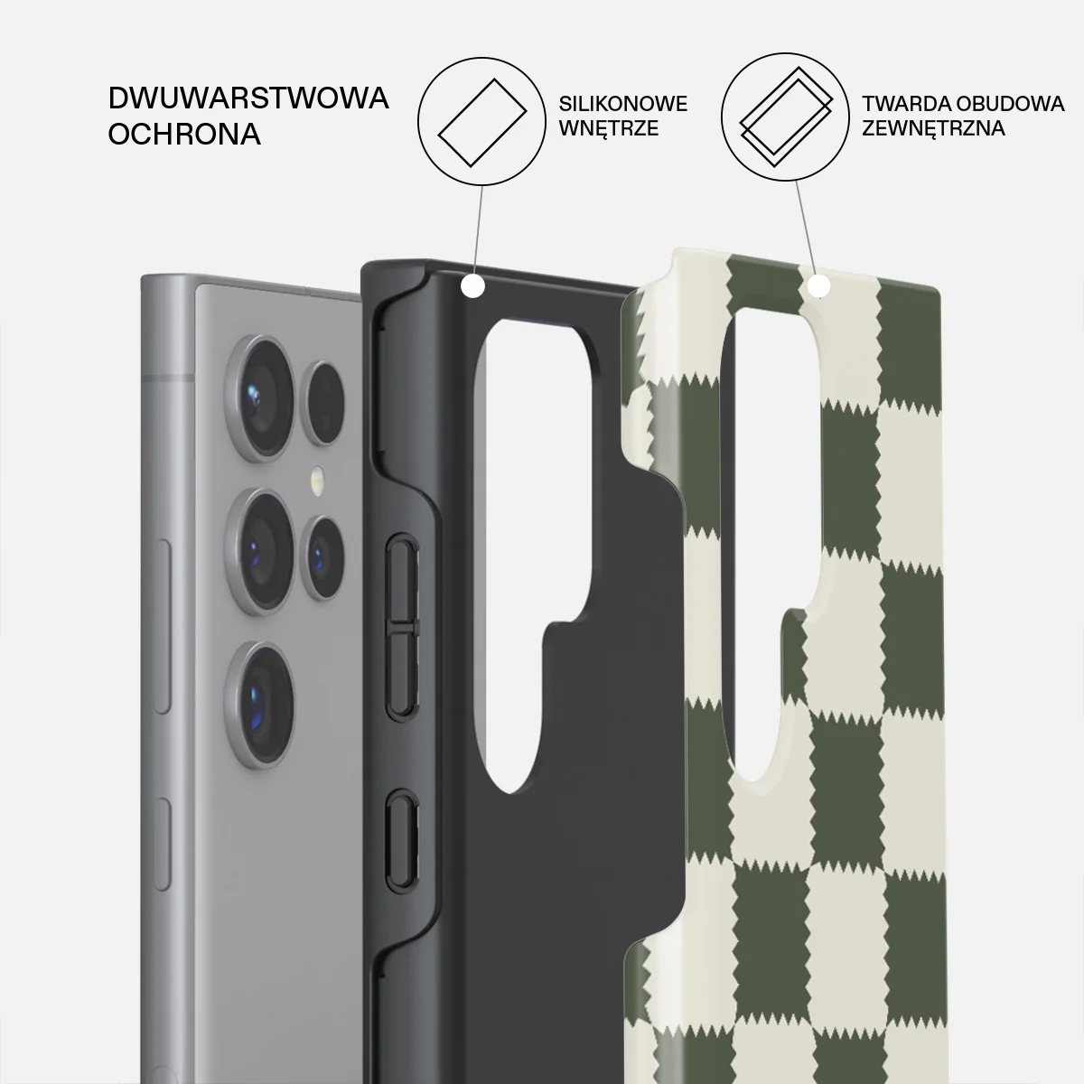 Retro Grid - Samsung Galaxy S24 Ultra Etui - Image 2