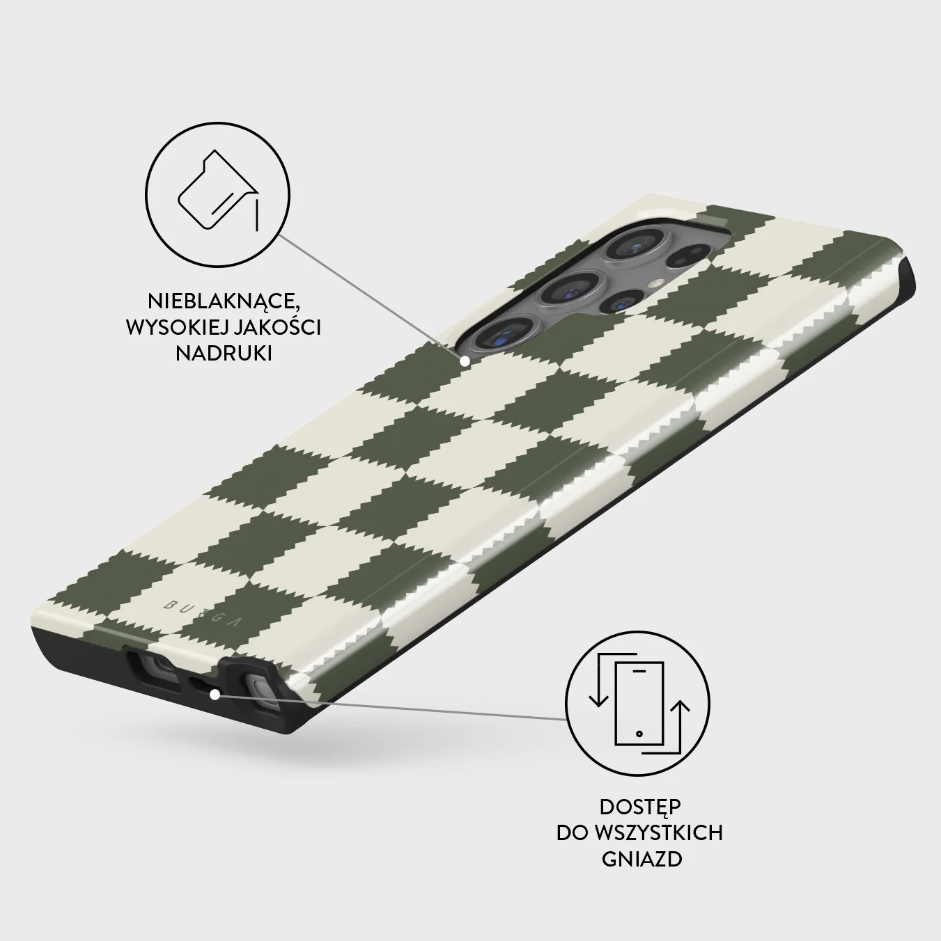 Retro Grid - Samsung Galaxy S24 Ultra Etui - Image 3