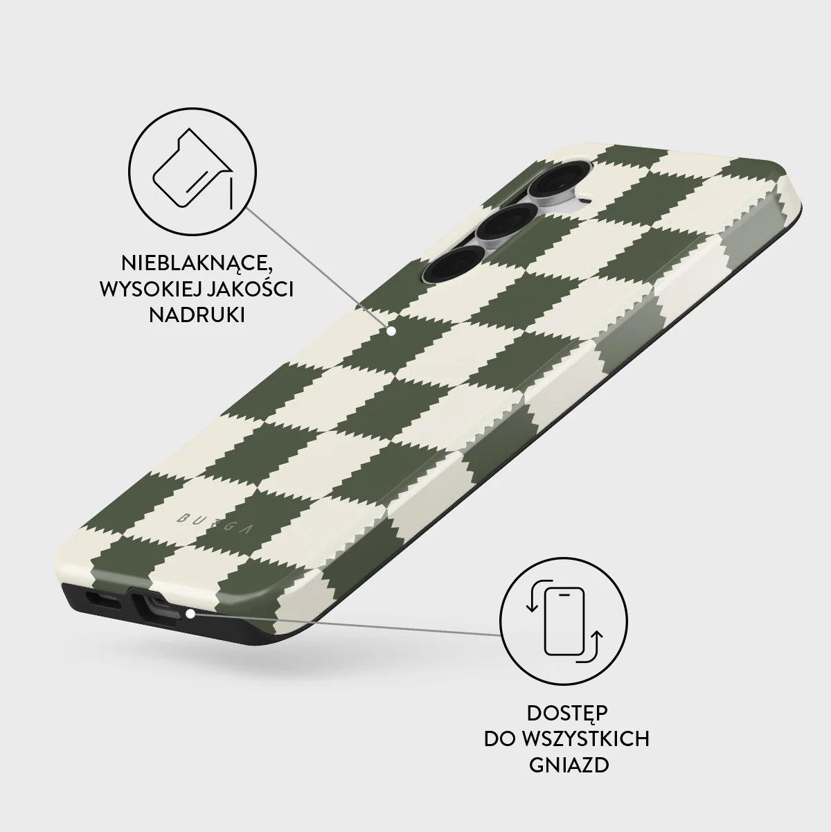 Retro Grid - Samsung Galaxy S25 FE Etui - Image 3