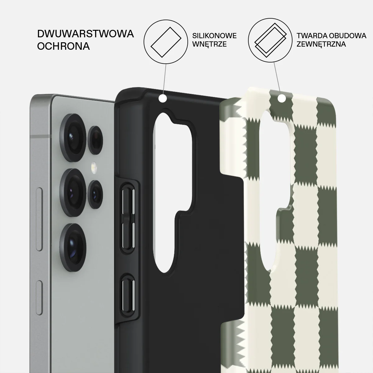 Retro Grid - Samsung Galaxy S25 Ultra Etui - Image 2