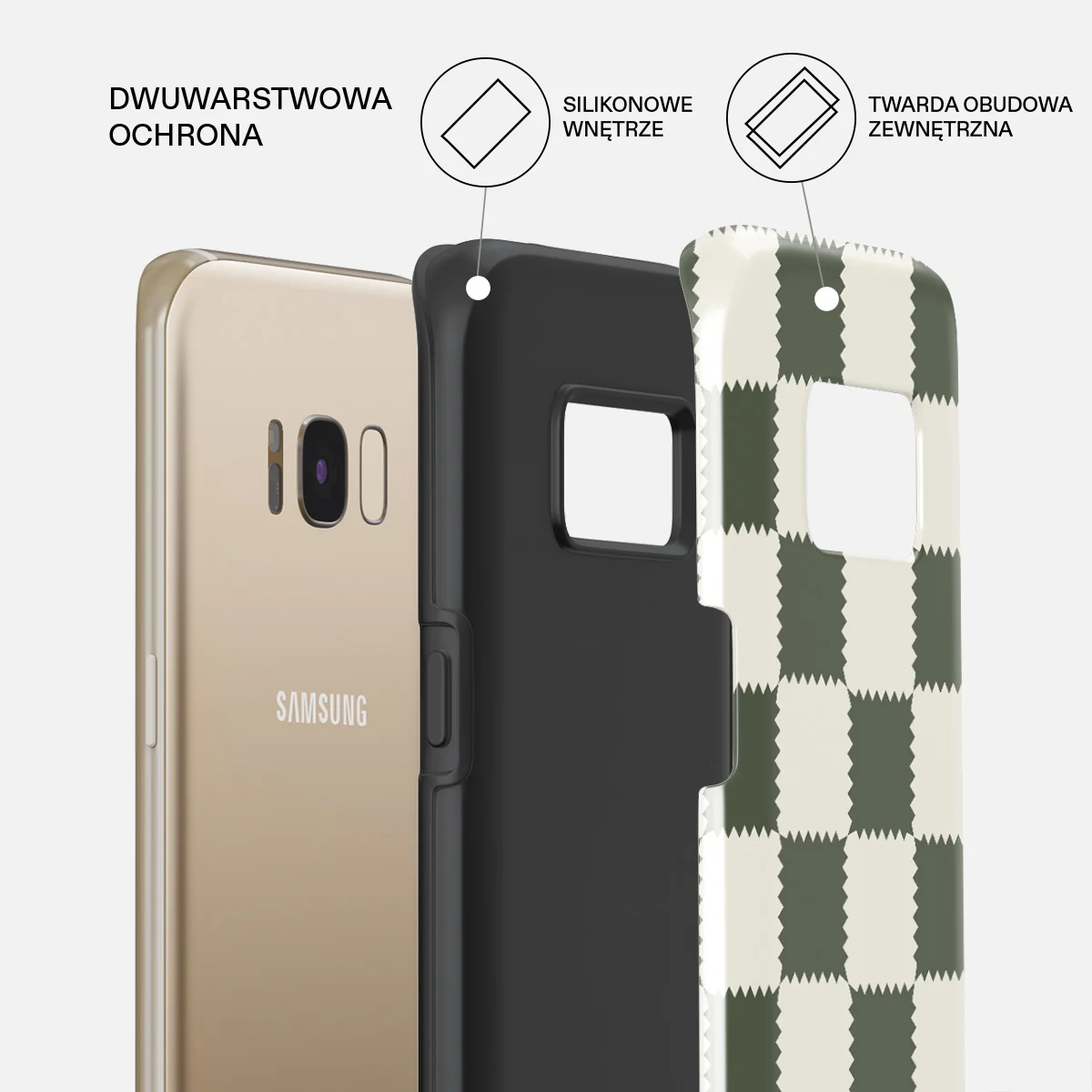 Retro Grid - Samsung Galaxy S8 Etui - Image 6
