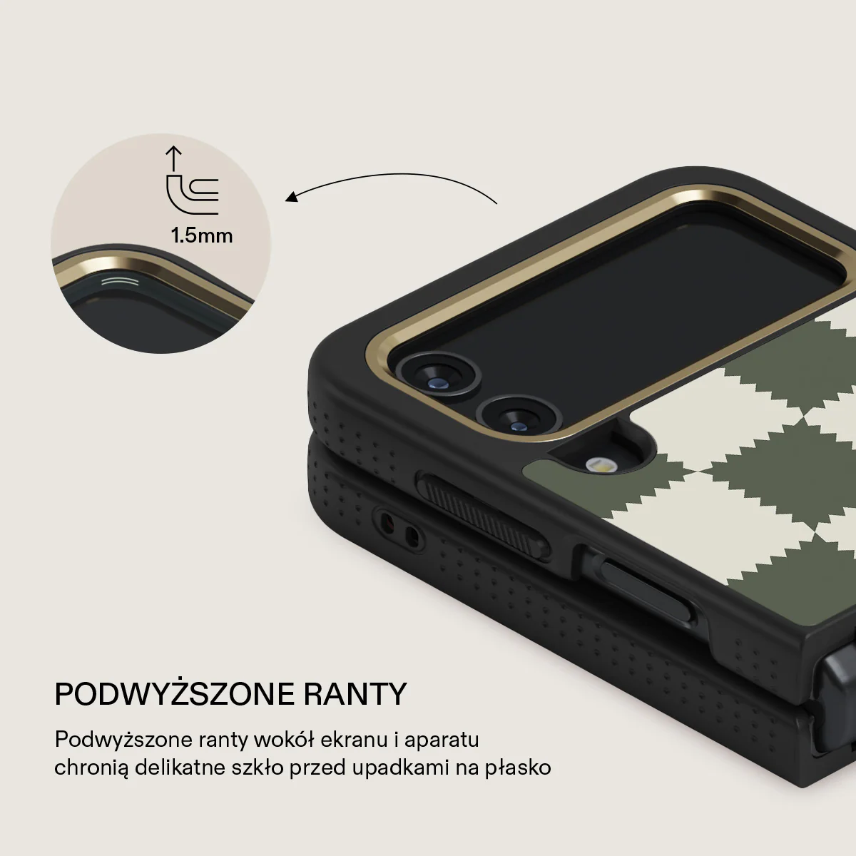 Retro Grid - Samsung Galaxy Z Flip 4 Etui - Image 17