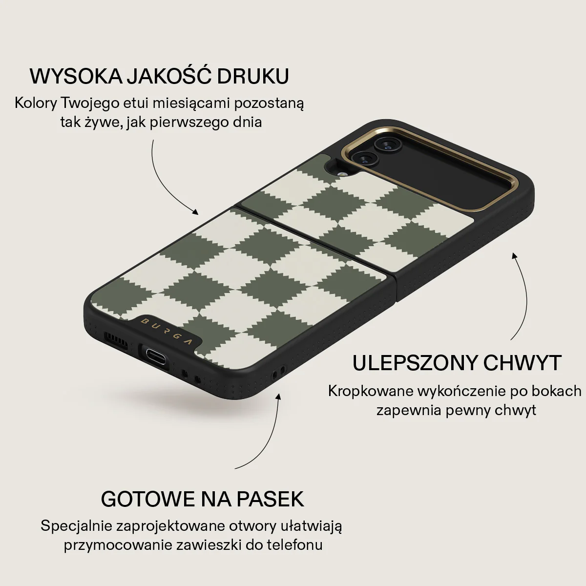 Retro Grid - Samsung Galaxy Z Flip 4 Etui - Image 18