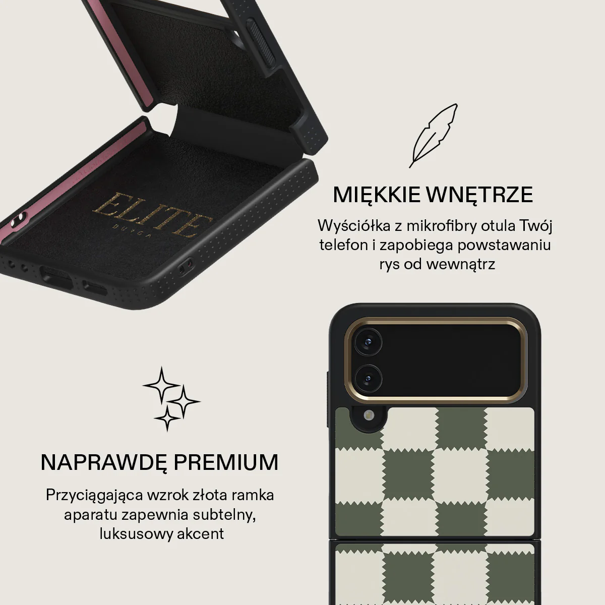 Retro Grid - Samsung Galaxy Z Flip 4 Etui - Image 19