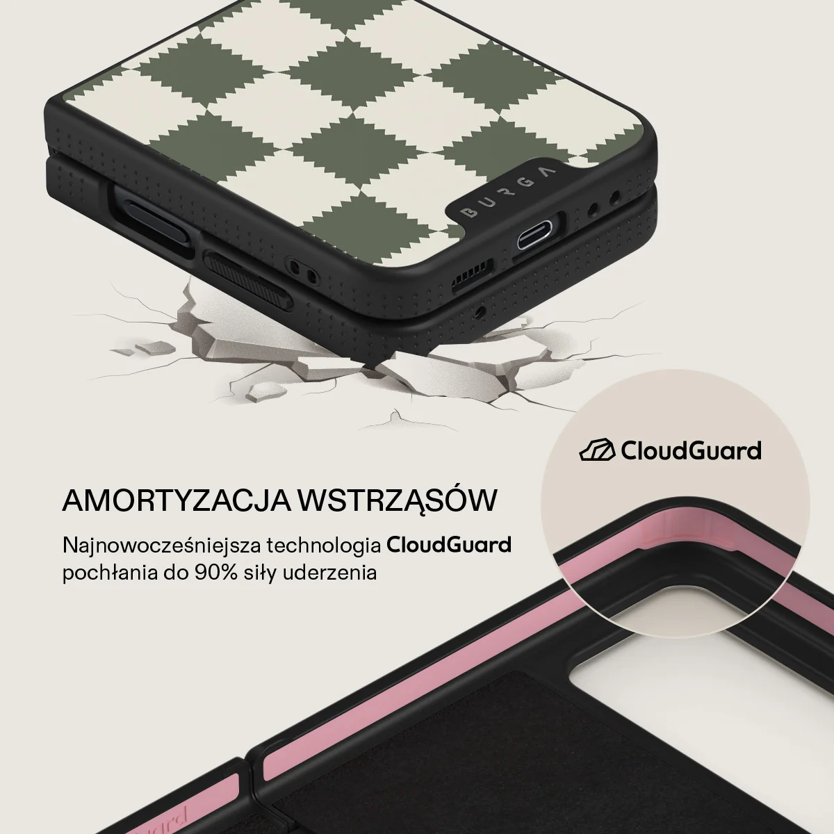 Retro Grid - Samsung Galaxy Z Flip 4 Etui - Image 22